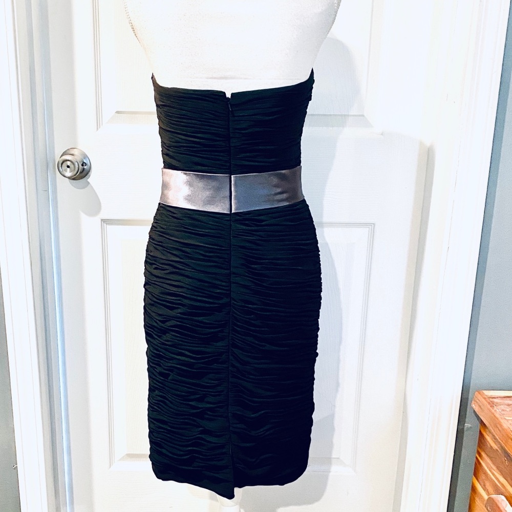 BILL LEVKOFF Strapless Ruched Cocktail Dress - Picture 4 of 5